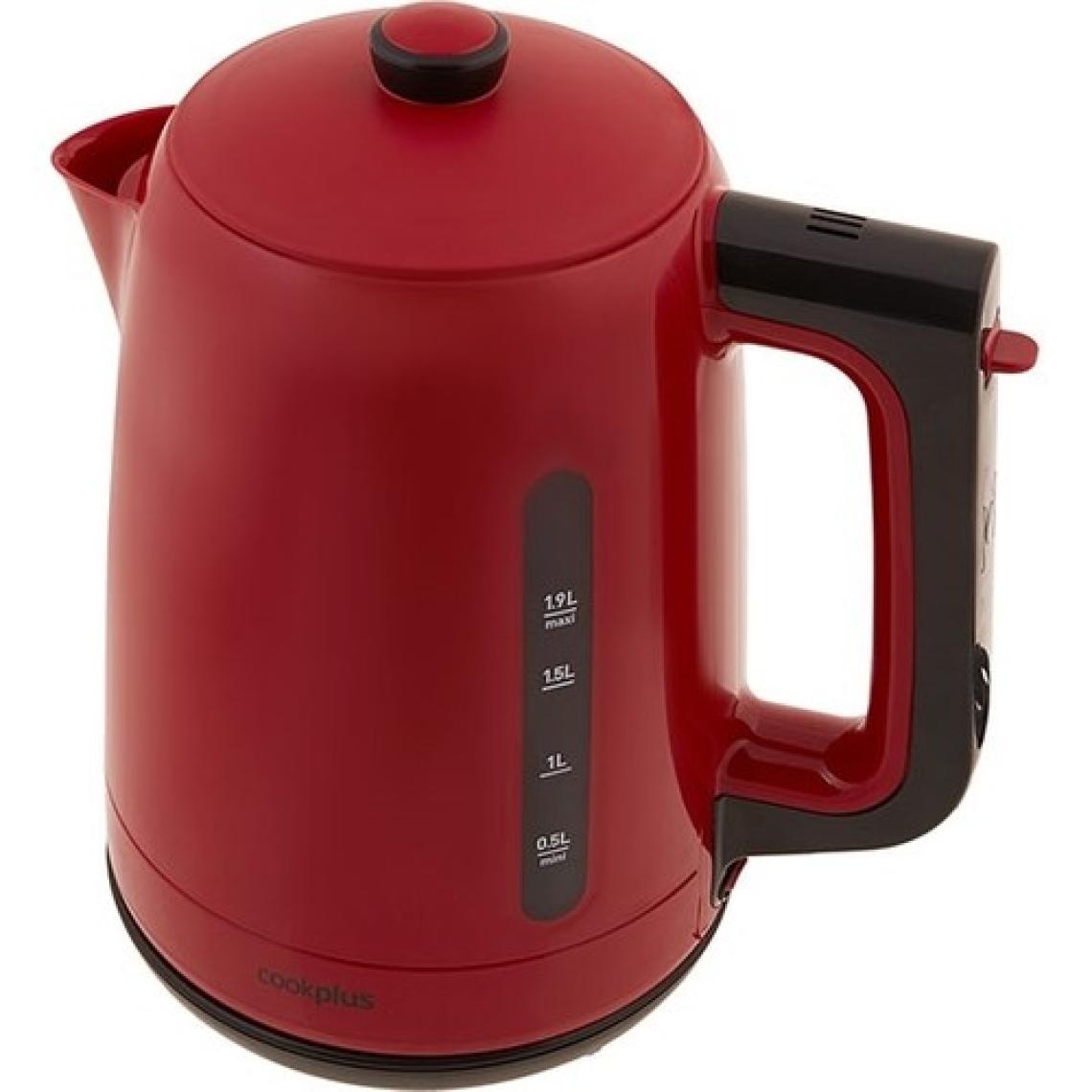 Cookplus 1501 Enerji Tasarruflu Kettle Çay Makinesi Retro Kırmız
