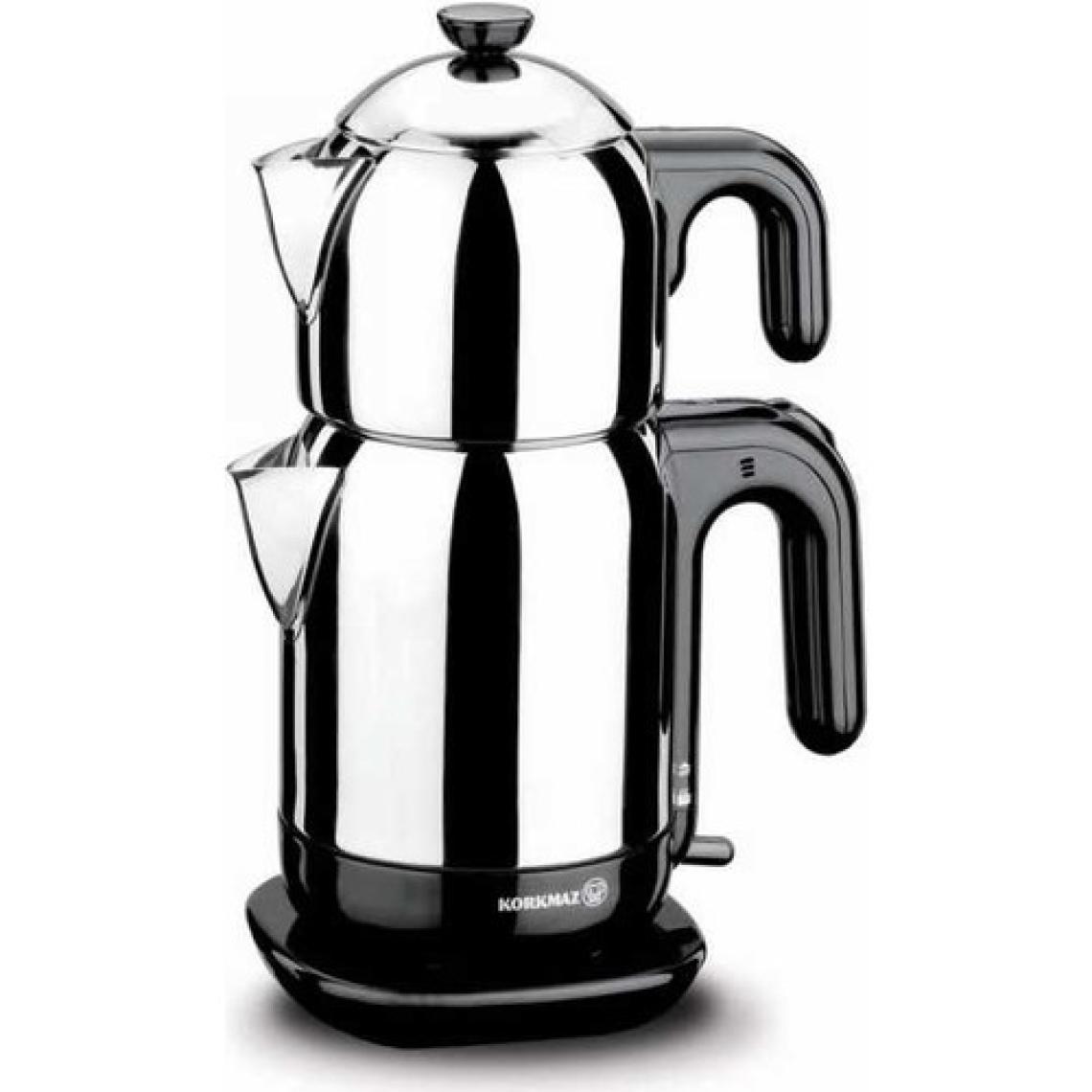 Korkmaz A369 Demtez Inox Siyah 1600 W Çelik Çay Makinesi