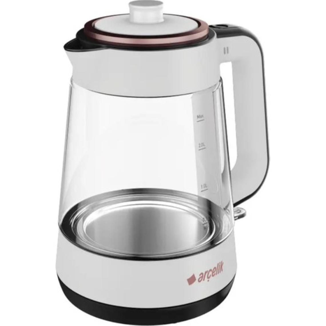 Arçelik CM 6964 Resital Beyaz 1900 W Cam Demlikli Çay Makinesi
