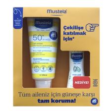 Spf50+ Çok Yüksek Koruma Faktörlü Güneş Losyonu 200ml + Hydrabebe Vücut Losyonu 100ml