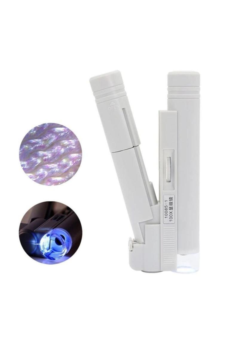 Tekno İstanbul Işıklı Büyüteç Mikroskop 100X