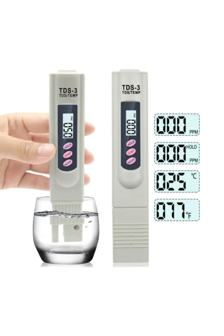 UniChrome Zauss Tds Metre Su Kalite Test Ölçüm Cihazı Saflık Ölçer Pil Hediyeli