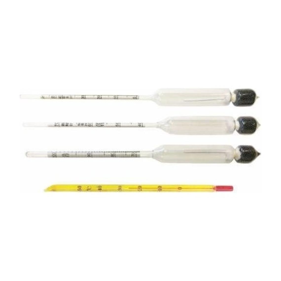 Metus Alkolmetre 3'lü Set 0-40-70-100 Ahşap Kutulu