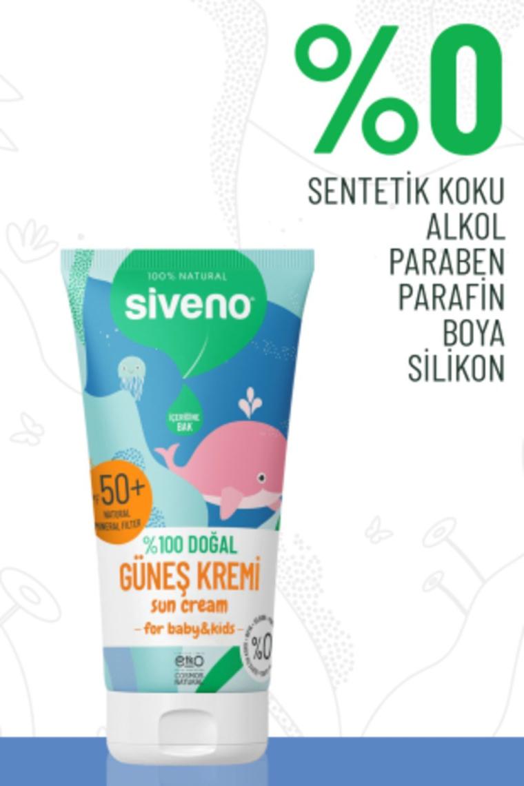 %100 Doğal Bebek Güneş Kremi- Leke Karşıtı Antioksidan Nemlendirici Bitkisel Vegan Uva Uvb 50spf