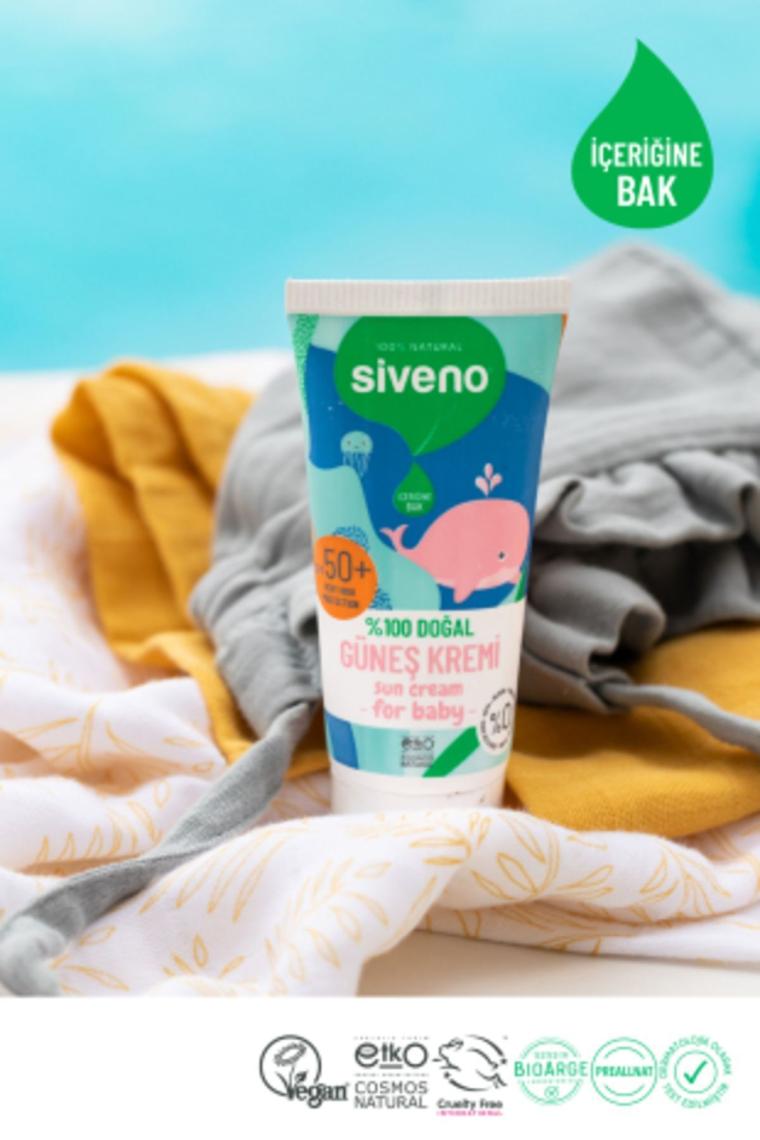 %100 Doğal Bebek Güneş Kremi- Leke Karşıtı Antioksidan Nemlendirici Bitkisel Vegan Uva Uvb 50spf