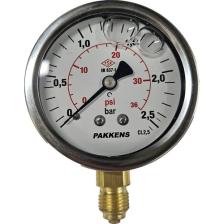 Pakkens Çap 63 Alttan Gliserinli Manometre - Pakkens
