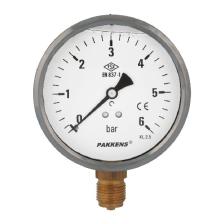 Pakkens 0-6 Bar 63 mm Alttan Bağlantılı Gliserinli Manometre G 1/4 inç