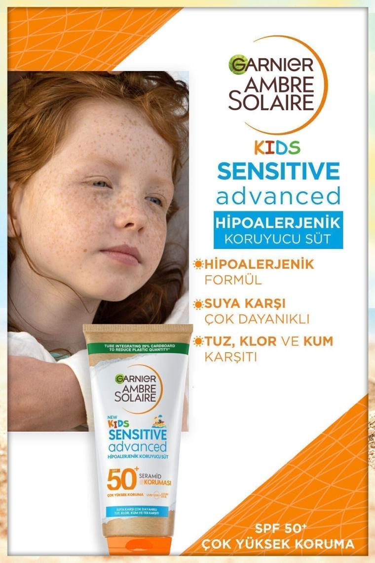 Ambre Solaire Sensitive Advanced Çocuk Hipoalerjenik Güneş Koruyucu Süt Spf50+ 175ml