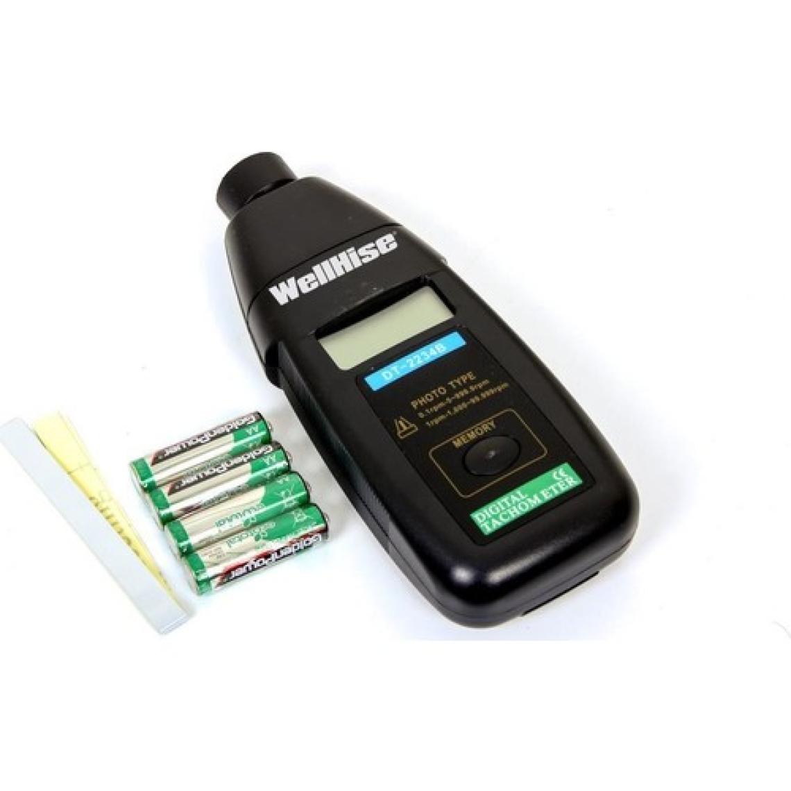 Wellhise DT2234B Dijital Rpm Ölçer Lazer Takometre 1-99999 Rpm Temassız Takometre