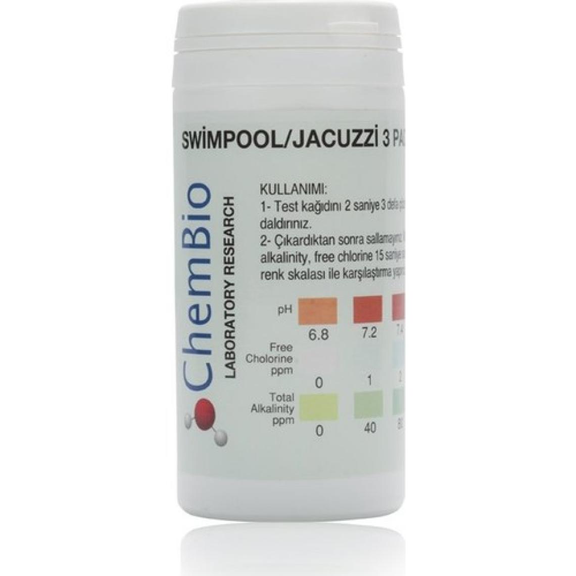 Chembio Havuz Ph Sertlik Klor Alkalinite Test Kiti 50Ad.