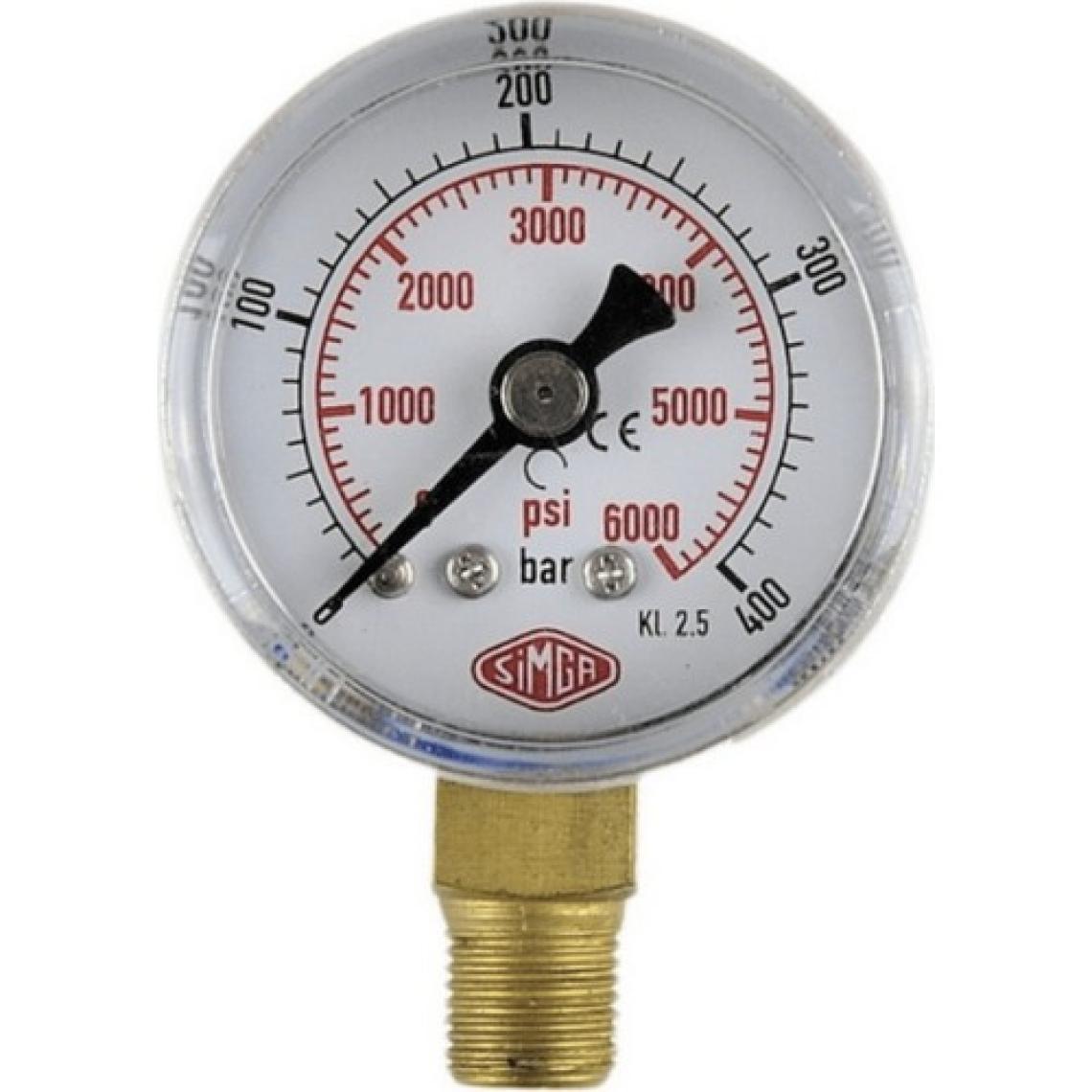 Simga Çap Ø40 mm Alttan Bağlantılı Kuru Tip Manometre
