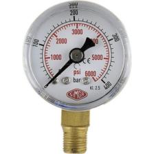 Simga Çap Ø40 mm Alttan Bağlantılı Kuru Tip Manometre