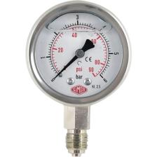 Simga Çap Ø63 mm Alttan Bağlantılı Gliserinli Manometre