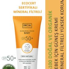 %100 Doğal Bebek Güneş Kremi-leke Karşıtı Mineral Filtreli Yüksek Koruma 50spf Uva Uvb 50ml