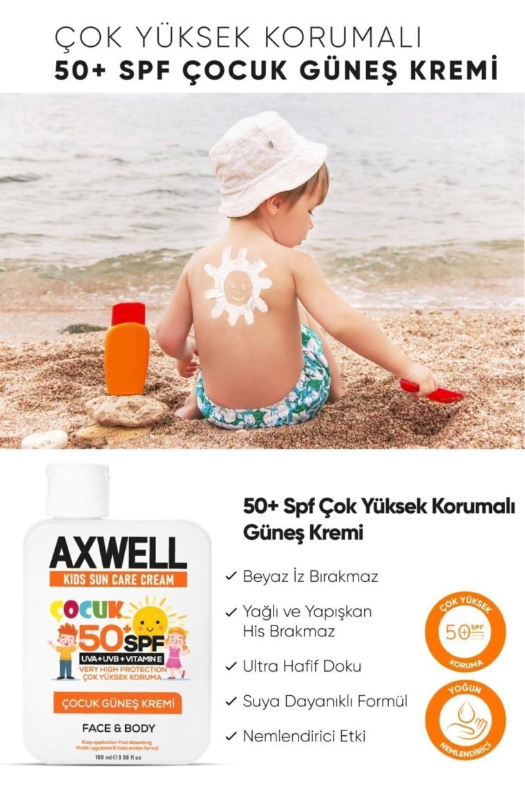 Kids Sun Cream Çocuk Güneş Kremi Çok Yüksek Koruma Spf 50 100ml