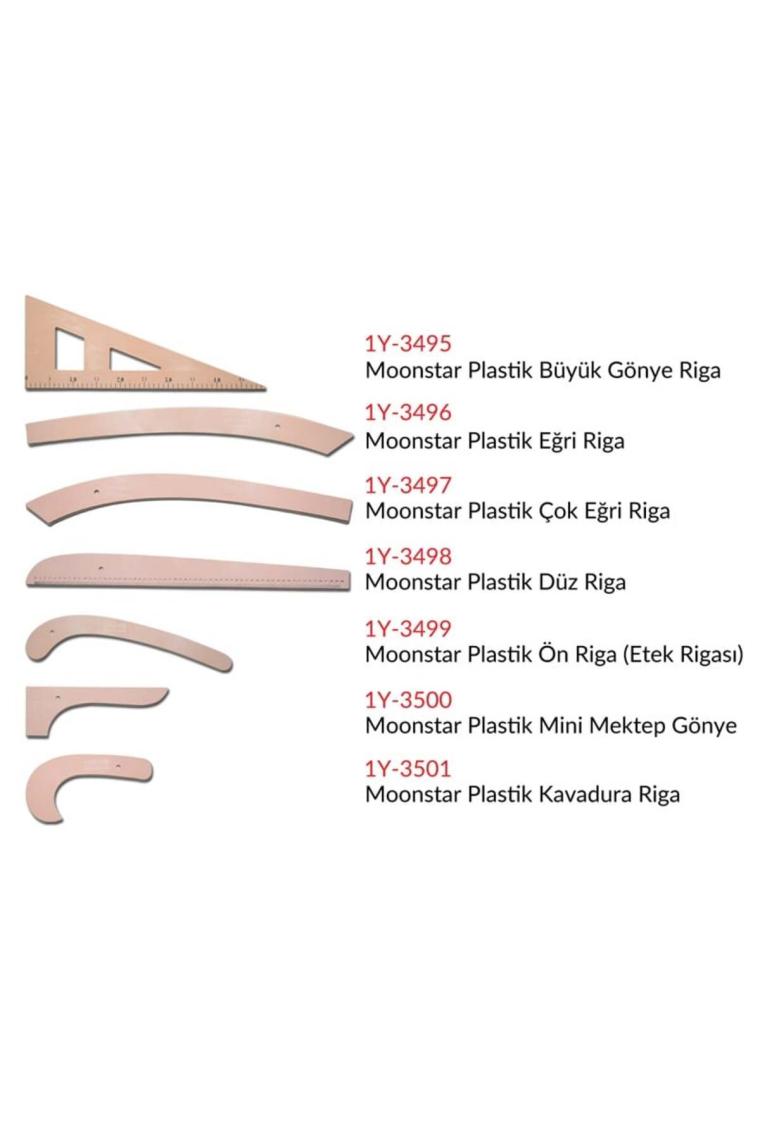 Moonstar Taba Plastik Riga Cetvel Takım (7 Parça)