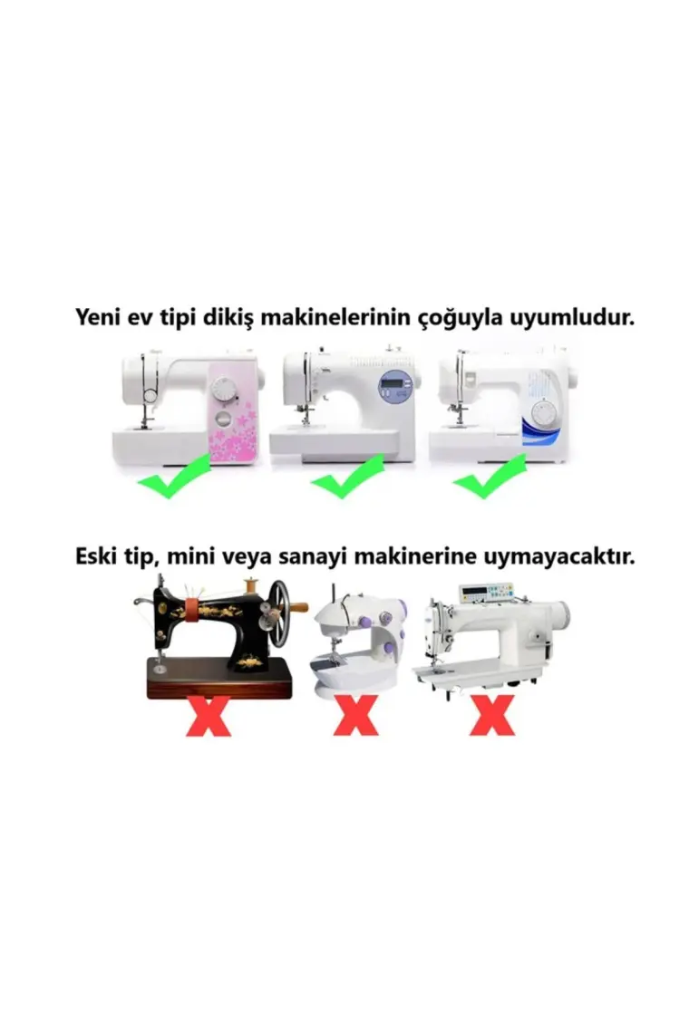 Tuhafiyecimiz 42 Parça Ev Tipi Dikiş Makine Ayak Seti (Brother, Singer, Janome Zetina, Juki, Bernette Vb)