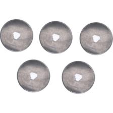 Yuvarlak Bıçak 45 Mm Rulet Disk Kumaş Kesici Yedek Bıçağı 5 Adet