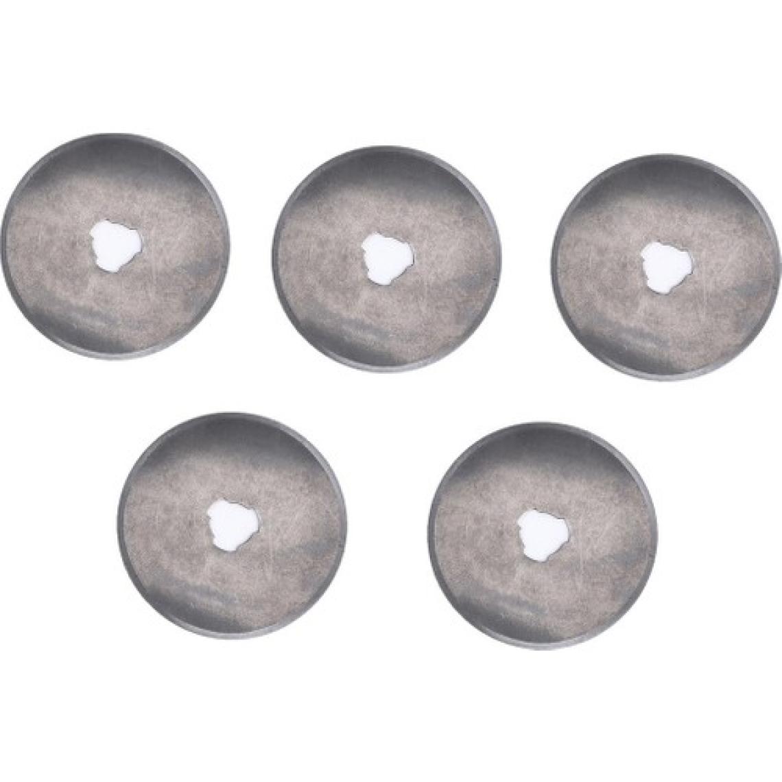 Yuvarlak Bıçak 45 Mm Rulet Disk Kumaş Kesici Yedek Bıçağı 5 Adet
