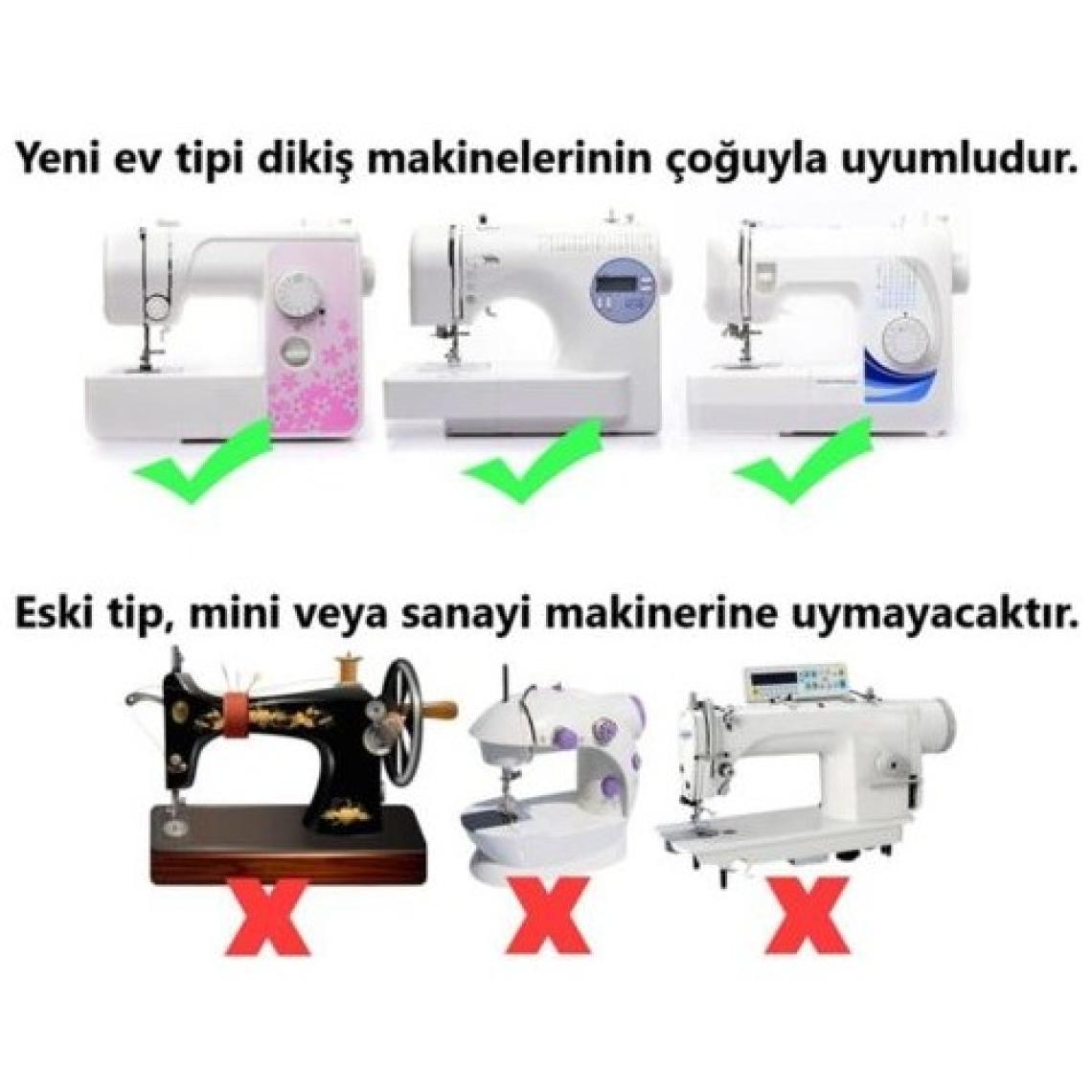 Tuhafiyecimiz 32 Parça Ev Tipi Aile Dikiş Makinesi Ayak Seti