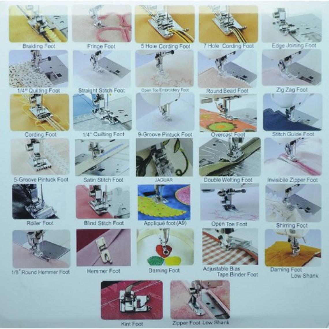 Sakashi 32 Parça Ev Tipi Dikiş Makinesi Ayak Seti (TAİWAN)