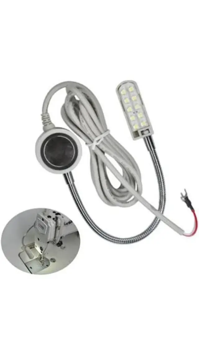 Ekoset Spiral Dikiş Makinası Lambası Mıknatıslı 10 Ledli