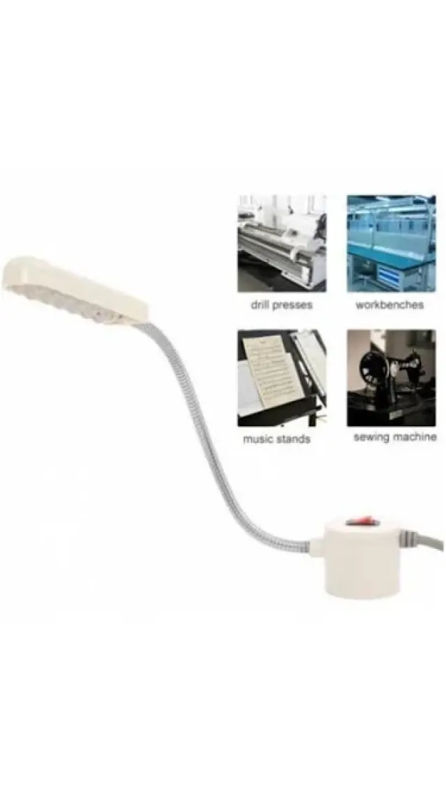 Ekoset Spiral Dikiş Makinası Lambası Mıknatıslı 10 Ledli