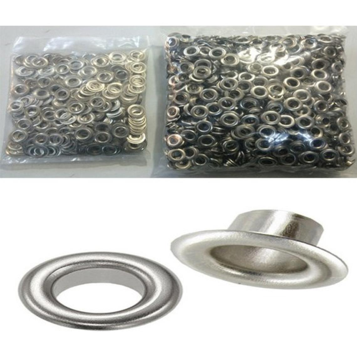 İşkur Makine Branda Kenarı 24 No Metal Pullu Kuş Gözü Kapsülü (1000 Takım)