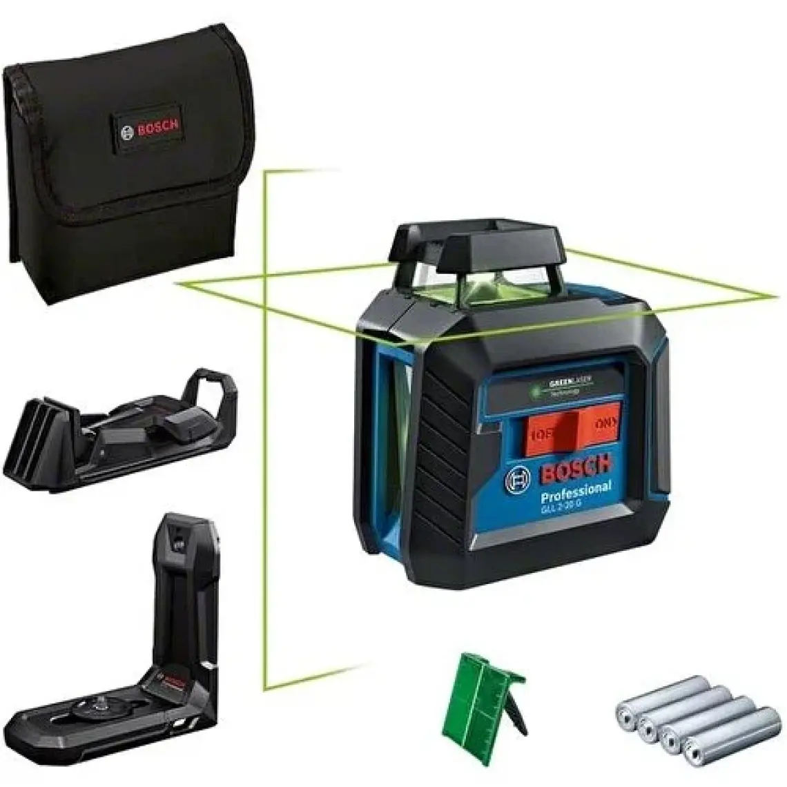 Bosch Gll 2-20 G + LB10+DK10 Çizgi Lazeri 0601065000