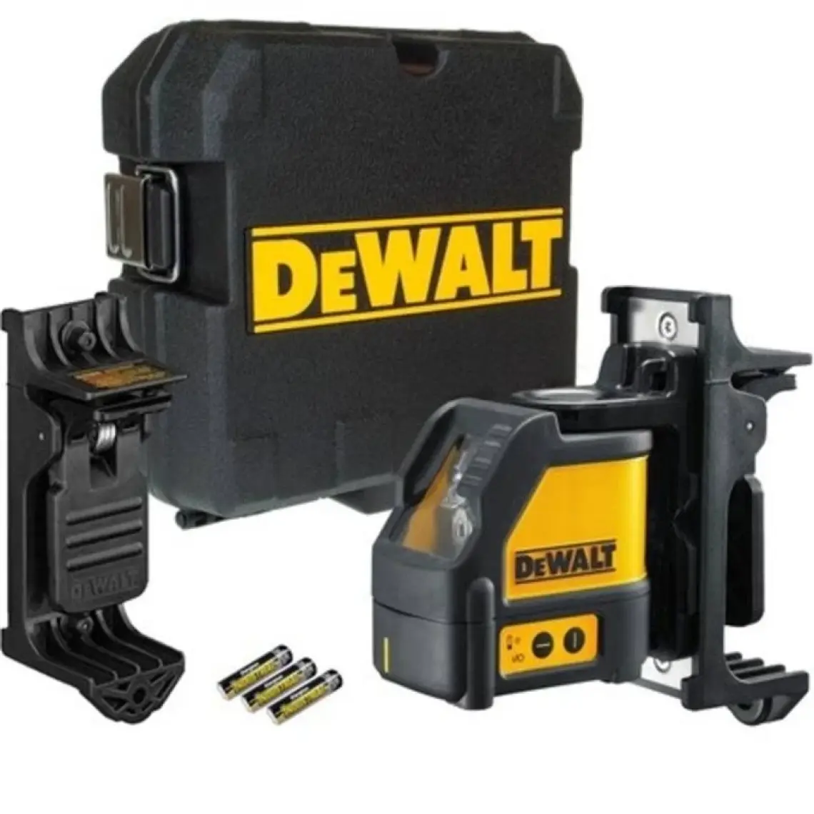Dewalt Çapraz Çizgi Lazer Distomat Sınıf 2, 10 m / 50 m Alıcılı, Otomatik Hizalamalı, Taşıma Çantalı, Sarı-Siyah, ABD Üretimi