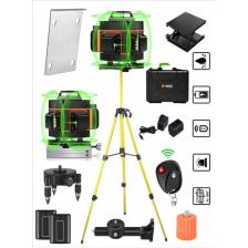 Böhrer Profesyonel 2x Li-On Batarya 4X360 16 Satır Otomatik Hizalama Çapraz Çizgi Lazer + Kumanda