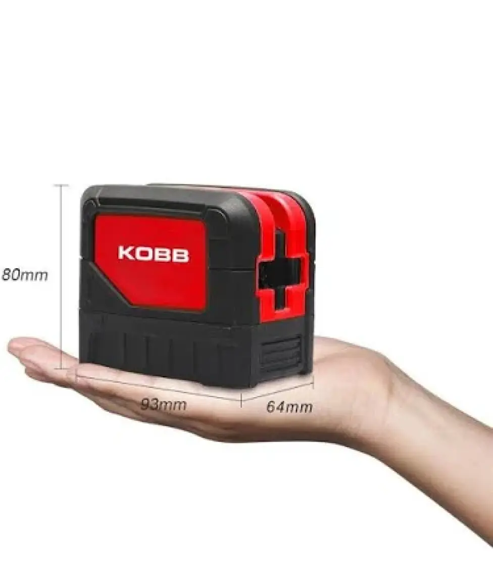 Kobb KBL92G 30 Metre Profesyonel Yatay ve Dikey Otomatik Hizalamalı Yeşil Çapraz Çizgi Lazer, 2 Noktalı Şakül Lazer Distomat + Mini Tripod