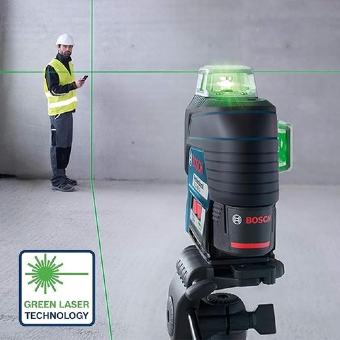 Bosch GLL 3-80 C + BM1 + 12 V Akü Çizgili Hizalama Lazeri