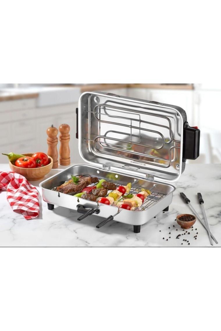 Taner Standart Boy Elektrikli Izgara Mangal Barbekü 31*21 cm - 850 W TNRZ1700