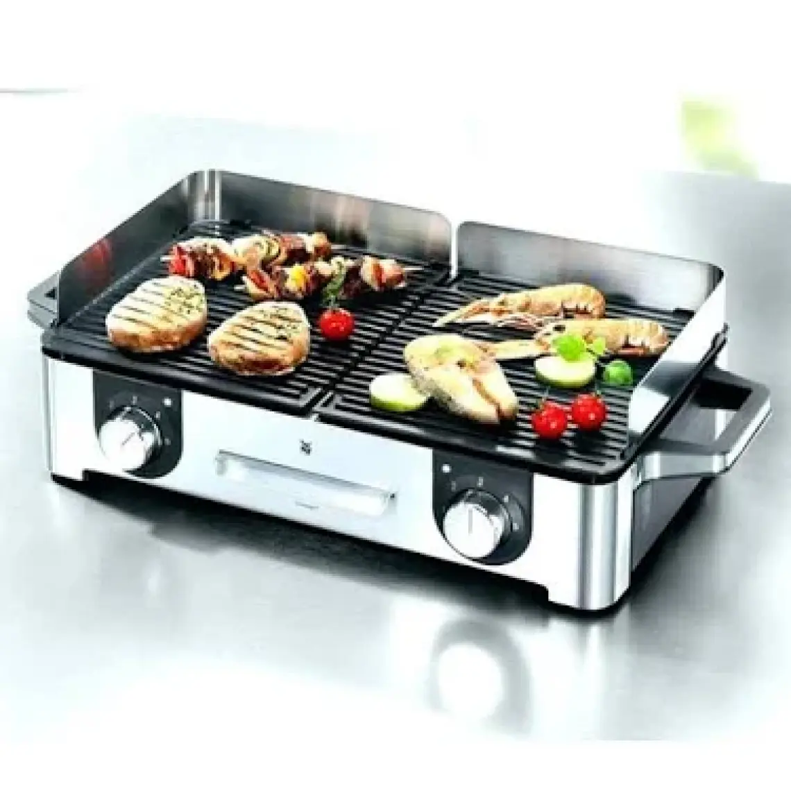 WMF Lono Master Grill Çelik 2 Bölmeli Elektrikli Izgara 2400 W