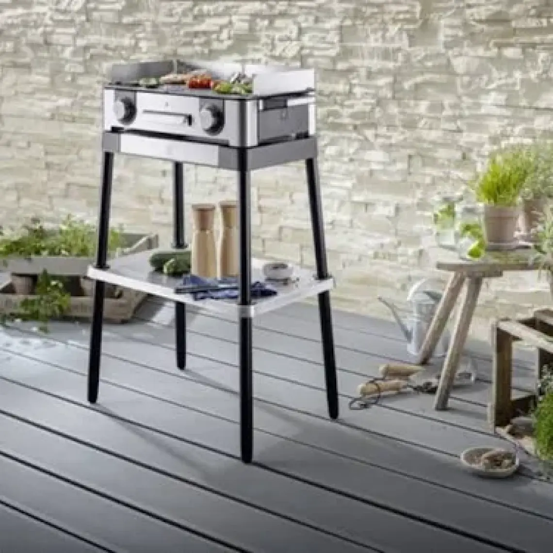WMF Lono Master Grill Çelik 2 Bölmeli Elektrikli Izgara 2400 W