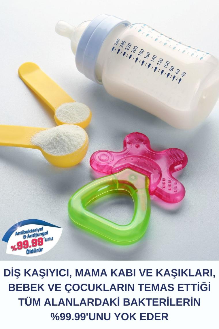 Bebek Çocuk Yenidoğan Hassas Alkolsüz Dezenfektan Sprey Oyuncak Biberon Emzik Temizleyici 100ml