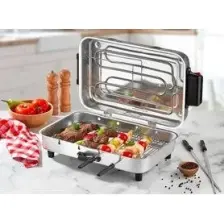 Taner Mega Boy Elektrikli Izgara Mangal Barbekü 40X11X25CM