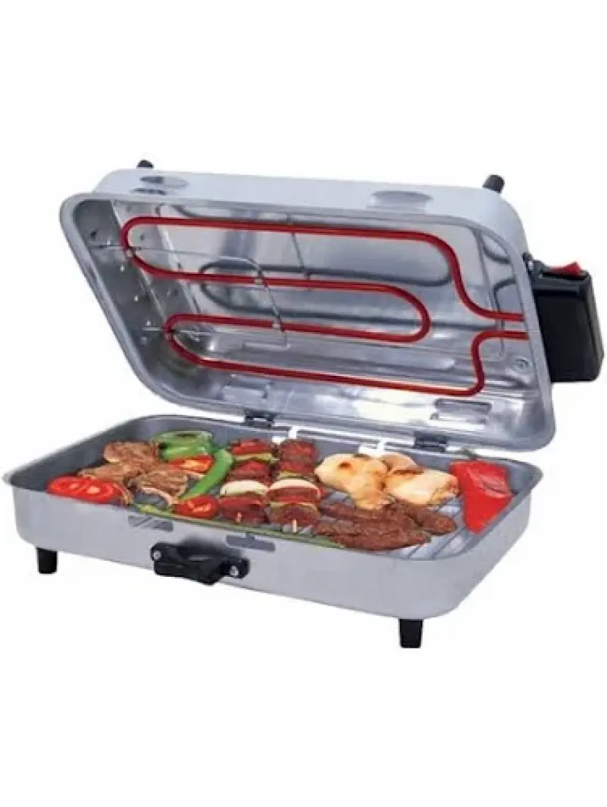 Taner Mega Boy Elektrikli Izgara Mangal Barbekü 40X11X25CM