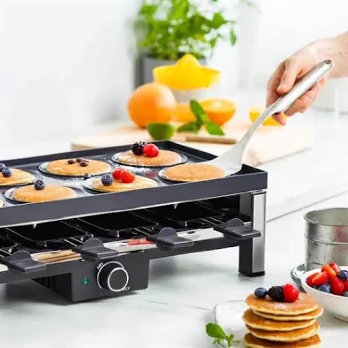 Greenpan Bistro  Thermolon Seramik Yüzeyli Izgara/teppanyaki Minumum Duman Teknolojisi