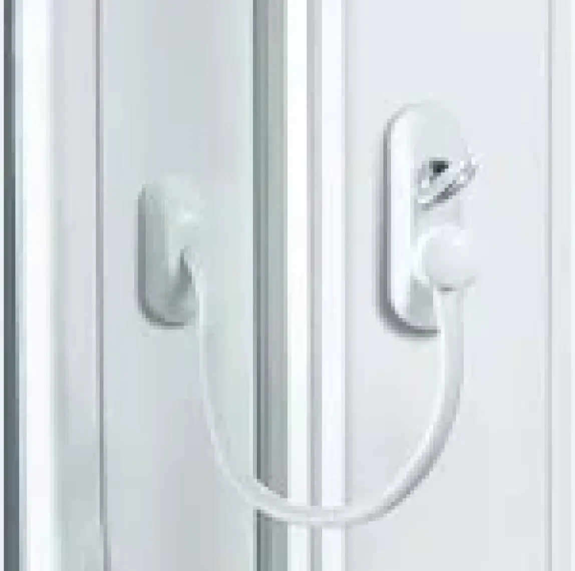Sağlam Yapı Çelik Halatlı Pvc Beyaz Pencere Emniyet Çocuk Kilidi