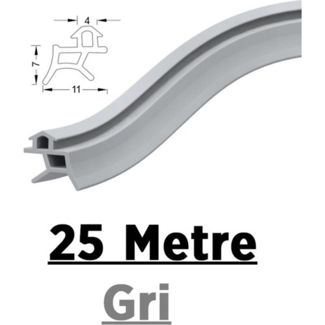 Contacall Pimapen Pvc Kapı Pencere Fitili Contası 25 Metre Gri 25 Metre Gri Kapı Pencere