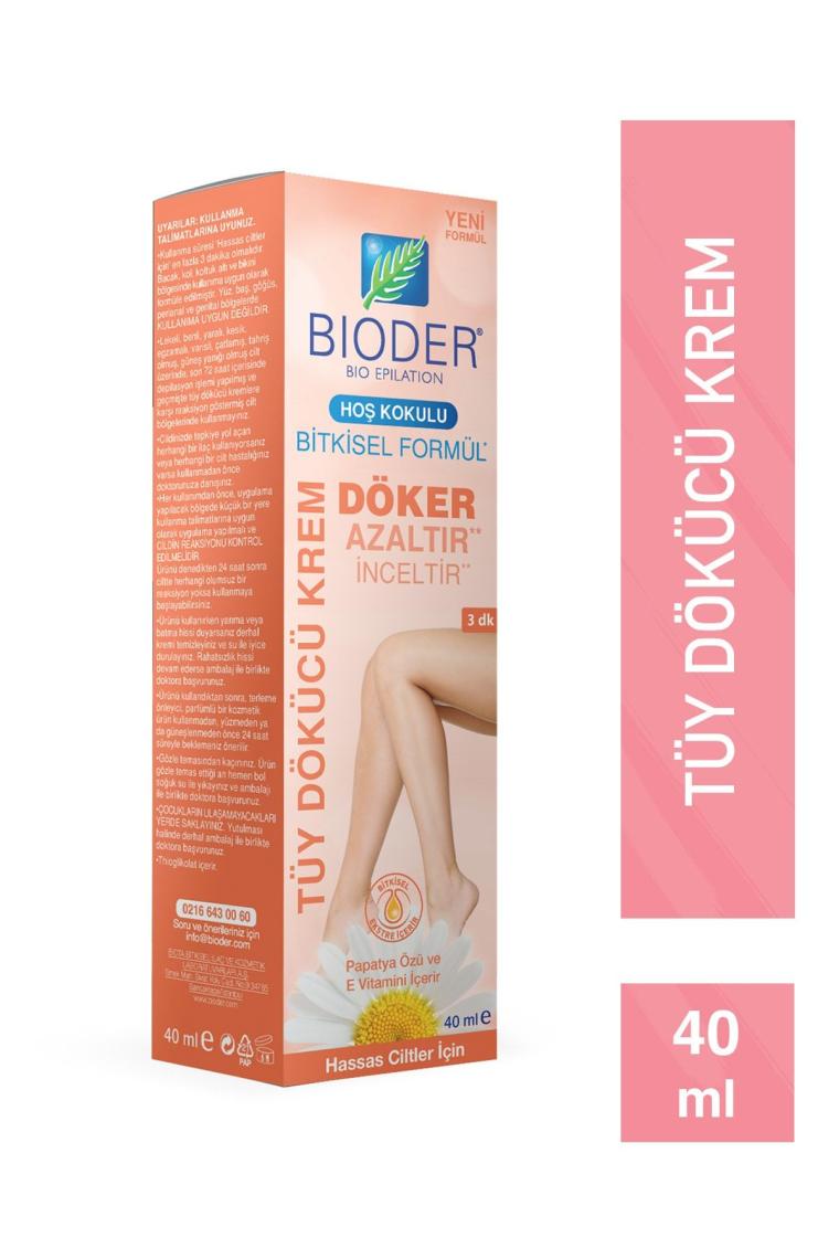 Tüy Dökücü Krem -hassas Cilt Papatya Özlü 40 ml Tüy Azaltıcı Etki