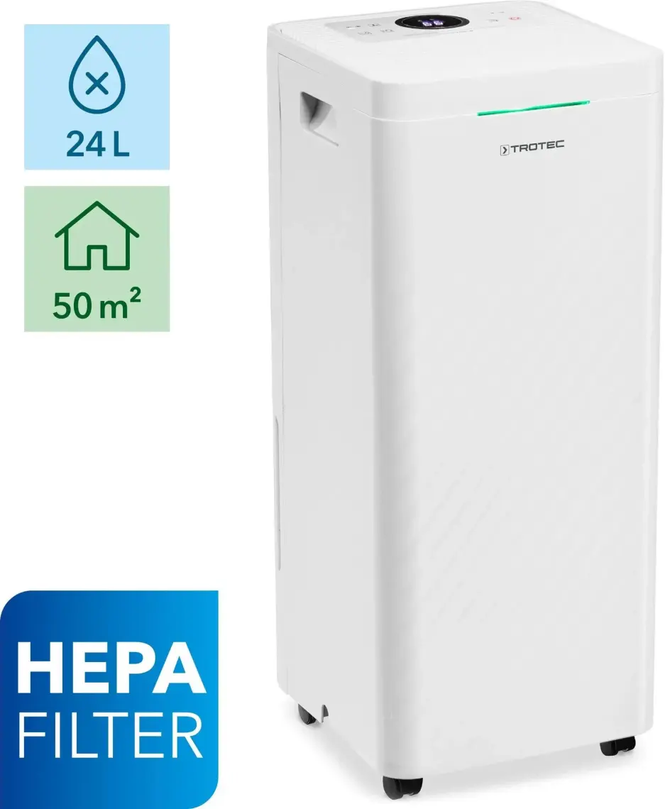Trotec Ttk 64 Hepa 24 Lt Nem Alma ve Hava Temizleme Cihazı