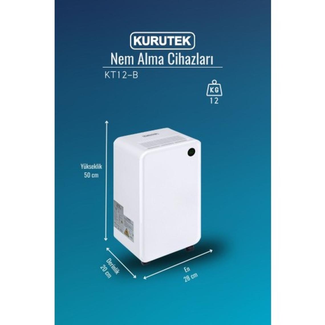 Kurutek KT12B Ev Tipi Nem Alma Cihazı