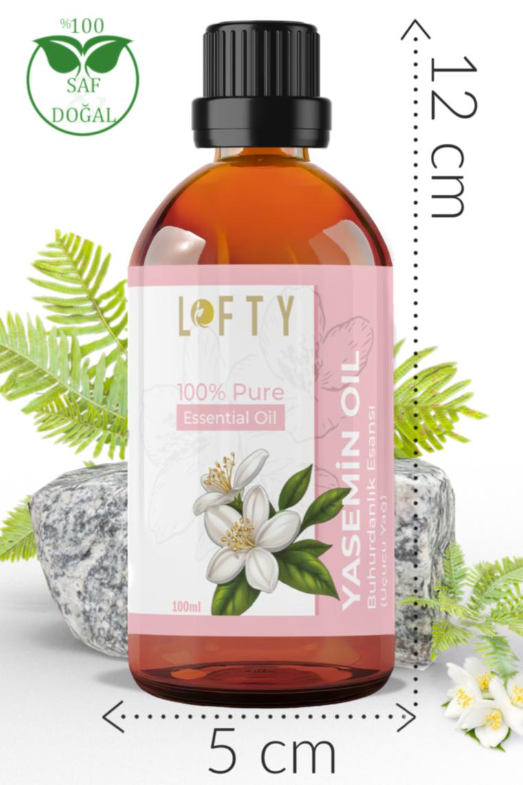 Lofty Yasemin Uçucu Yağ Buhurdanlık Esansı Oda Kokusu Uçucu Esansiyel Yağ Buhur Yağı 100ML