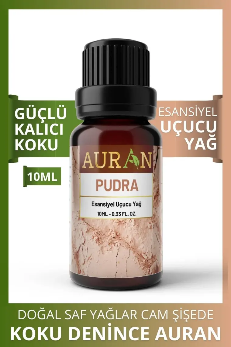 Auran Pudra Esansiyel Uçucu Koku Yağı Buhurdanlık Yağı Difüzör Esansı Hobi Esans Ortam Oda Kokusu 10ml