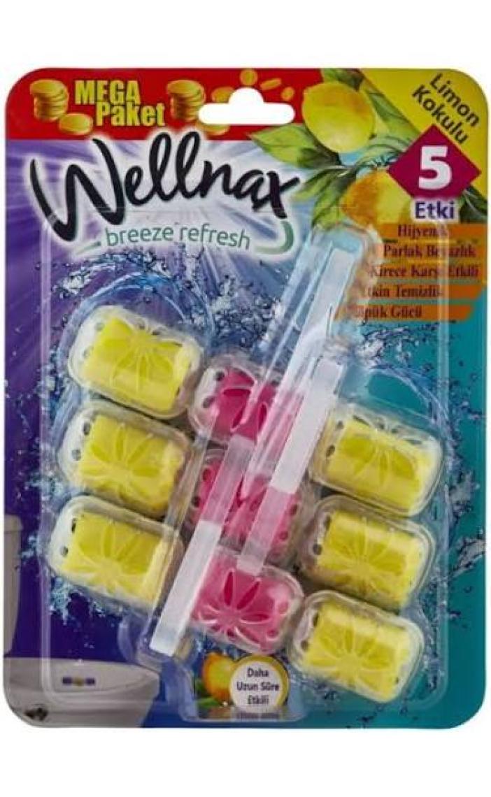Wellnax Breeze Refresh Wc & Klozet Blok Limon Ferahlığı Mega Paket x1
