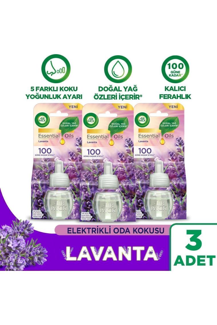 Air Wick Elektrikli Oda Kokusu Yedek Şişe Lavanta x 3