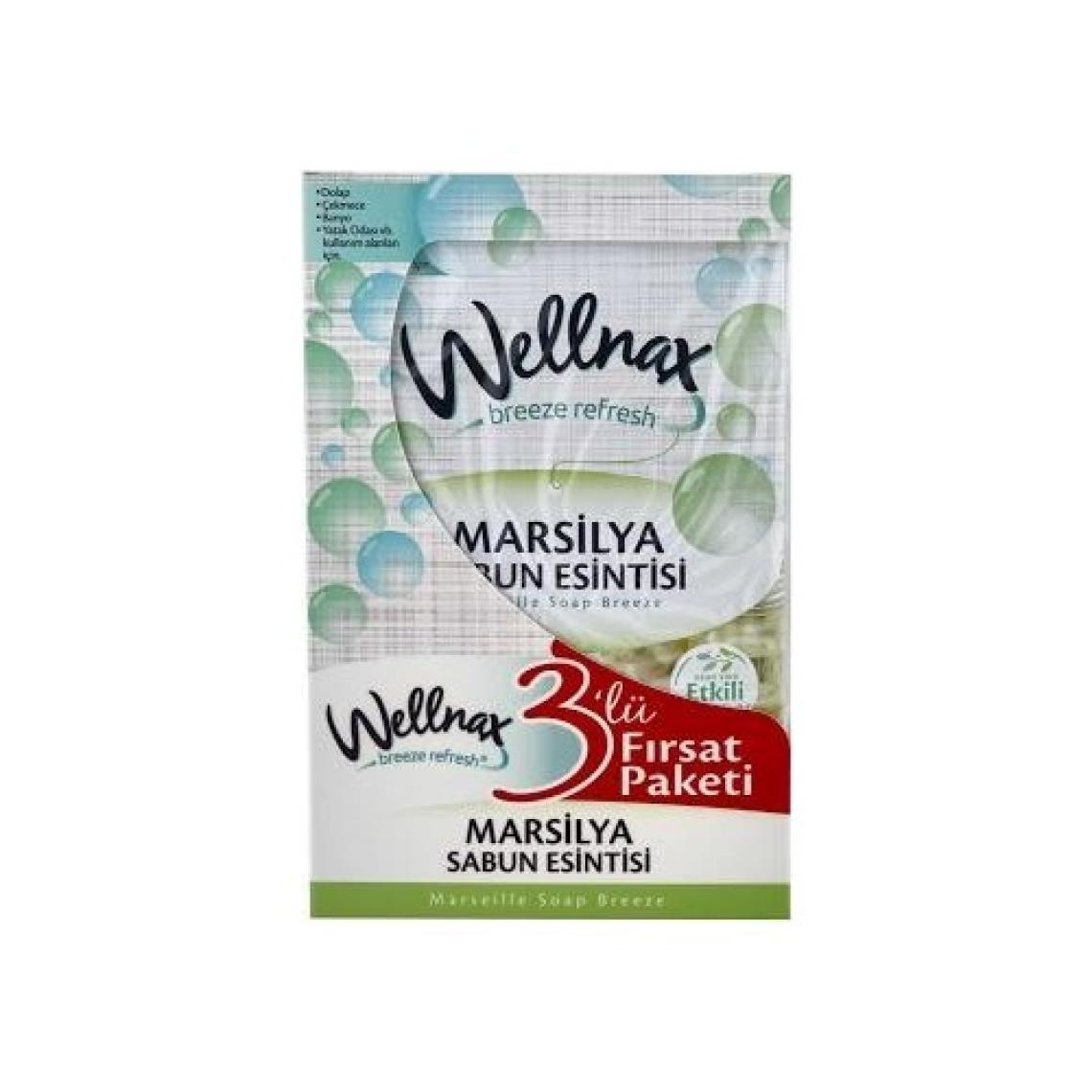 Wellnax Breeze Refresh Dolap ve Çekmece Kokusu Marsilya Sabun Esinti Kesesi X3